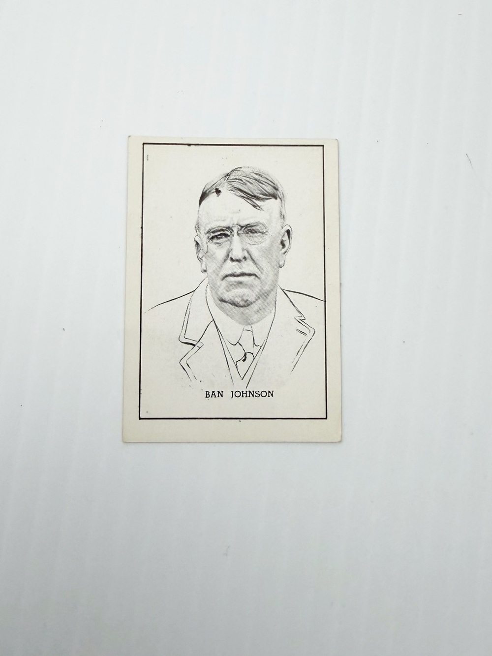 Vintage 1950-56 Callahan Hall of Fame Ban Johnson Baseball Trading Card